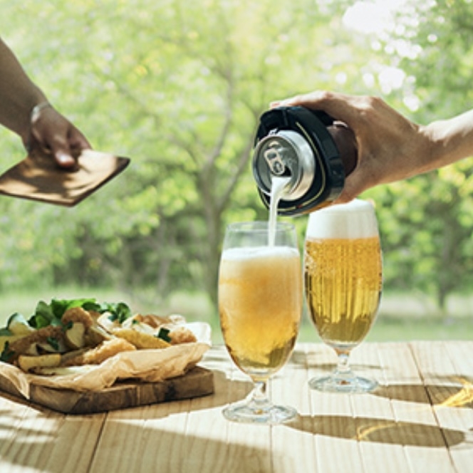 【熊本店】クリーミー泡で缶ビールをもっと美味しく！