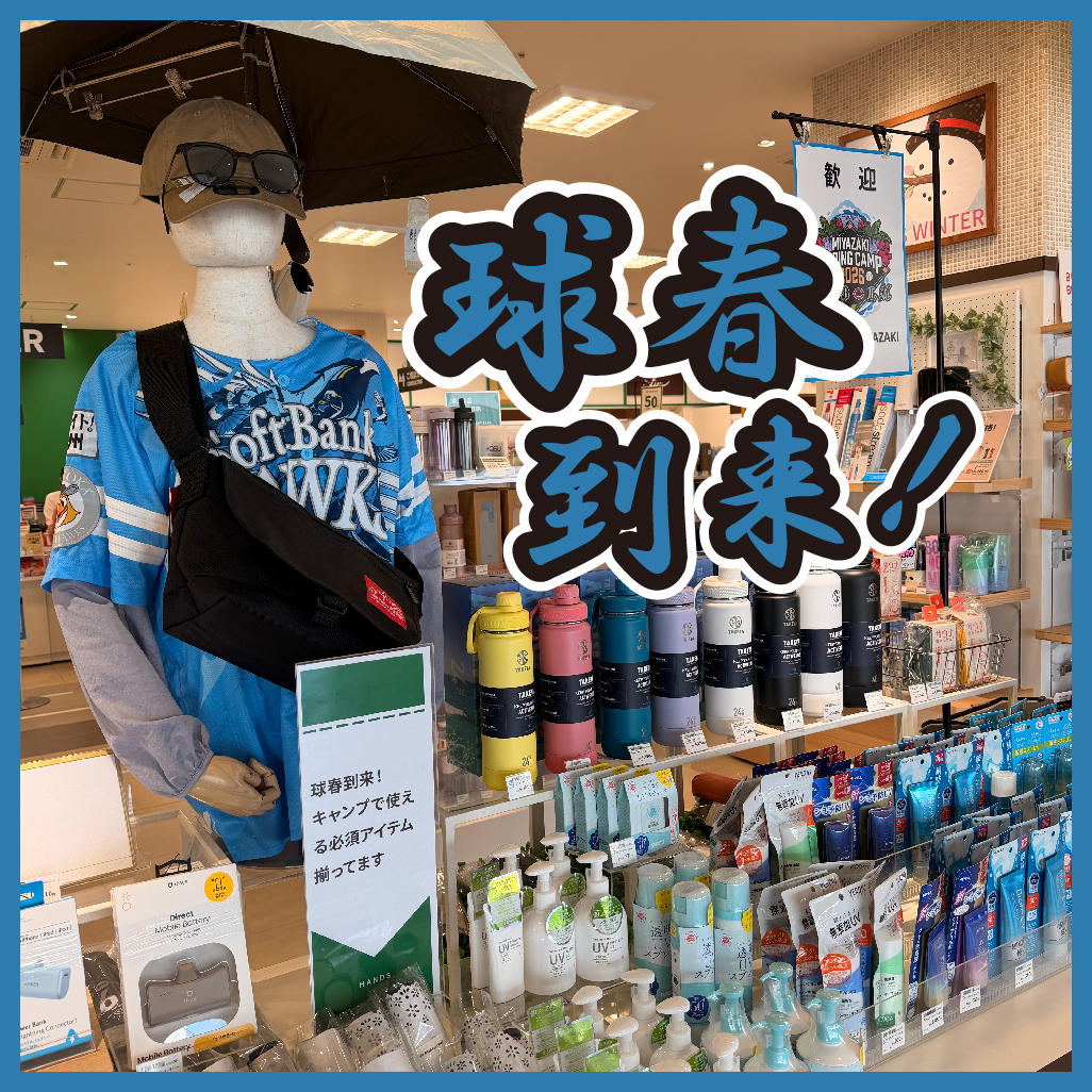 【宮崎店】球春到来！キャンプで使える必須アイテム