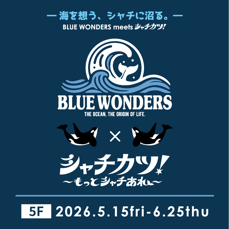 【新宿店/5F】 BLUE WONDERS THE OCEAN, THE ORIGIN OF LIFE.　× シャチカツ！ ～もっとシャチあれ～