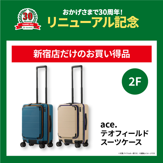  【新宿店】＜リニューアル記念＞　新宿店だけのお買い得品　ace.テオフィールドスーツケース